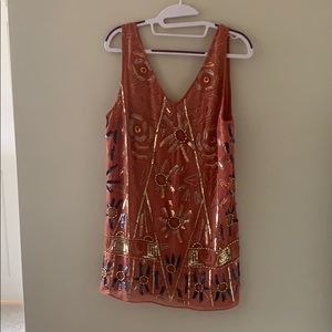 Free people embroidered shift dress